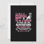 Ik ben Pitbull Mam Feestdagenkaart (Voorkant)