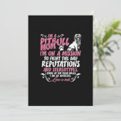 Ik ben Pitbull Mam Feestdagenkaart (Staand voorkant)