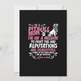 Ik ben Pitbull Mam Feestdagenkaart