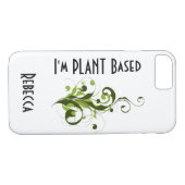 Ik ben Plant gebaseerde Vegan of Vegetarian Messag Case-Mate iPhone Case (Achterkant (Horizontaal))