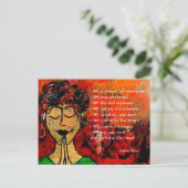 IK BEN POEM Poscard Briefkaart (Staand voorkant)