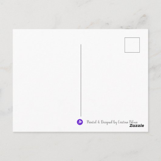 IK BEN POEM Poscard Briefkaart (Achterkant)