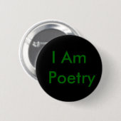 Ik ben Poetry Ronde Button 5,7 Cm (Voorkant /achterkant)