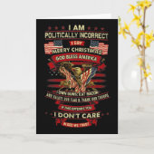 Ik ben politiek incorrect, ik zeg Prettig Kerstfee Kaart (Gele Bloem)