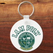 Ik ben POLY Klassieke Sleutelhanger (Voorkant)
