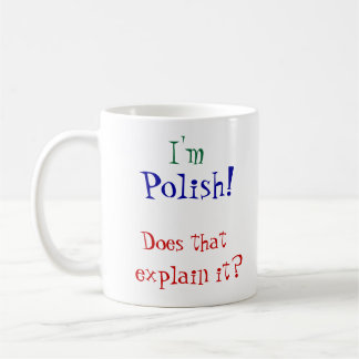 Ik ben, Pools. Koffiemok