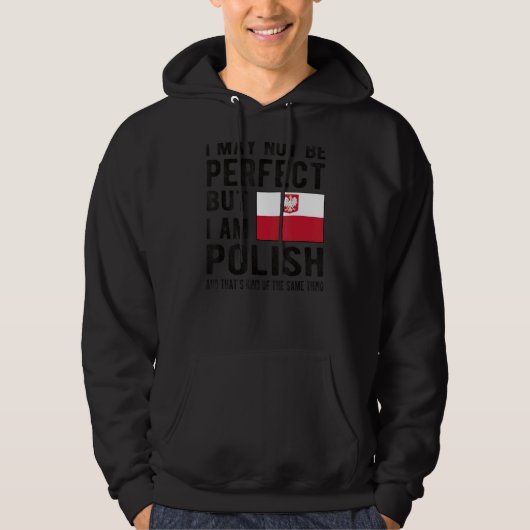 Ik ben Poolse vlag Polen Erfgoed Poolse roots Hoodie (Voorkant)