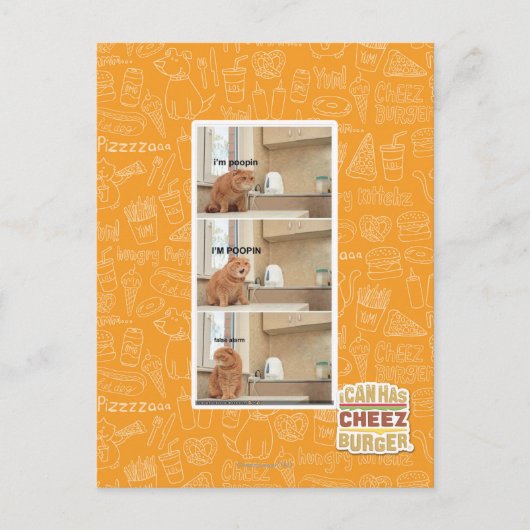 Ik ben poopin. briefkaart (Voorkant)