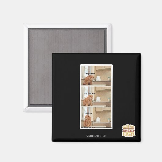 Ik ben poopin. magneet (Voorkant / Achterkant)