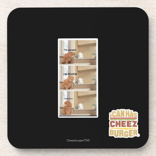 Ik ben poopin. onderzetter (Voorkant)