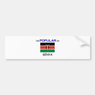 Ik ben populair in KENIA Bumpersticker
