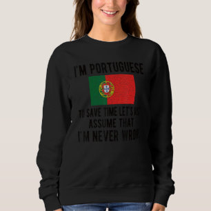 Ik ben Portugese vlag Portugal Roots Trui