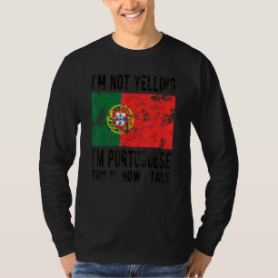 Ik ben Portugese vlag Portugees. T-shirt