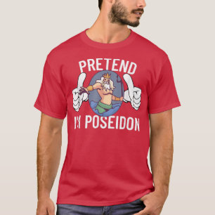 Ik ben Poseidon Halloween Costume Medusa Gre T-shirt