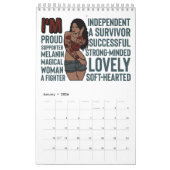 Ik ben positief motiveren inspireren melanine sist kalender (Jan 2026)