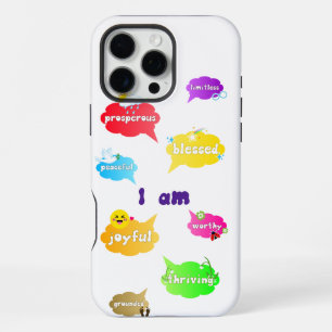 Ik Ben Positieve Affirmaties Woorden Zelfliefde iPhone 16 Pro Max Hoesje