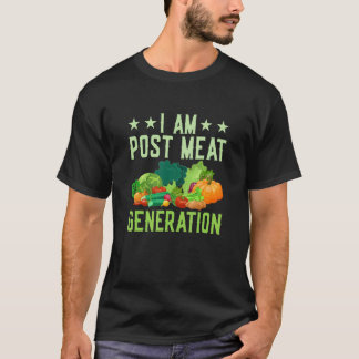 Ik Ben Post Vlees Generatie  Veganisme Groente T-shirt