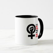 Ik ben postfeminist als we postpatriarch zijn. mok (Voorkant rechts)