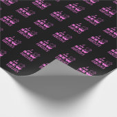 Ik ben prachtig naaid in zwart en roze cadeaupapier (Hoek)