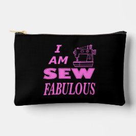 Ik ben prachtig naaid in zwart en roze etui