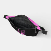 Ik ben prachtig naaid in zwart en roze heuptasje (Open)