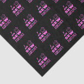 Ik ben prachtig naaid in zwart en roze tissuepapier (Detail)