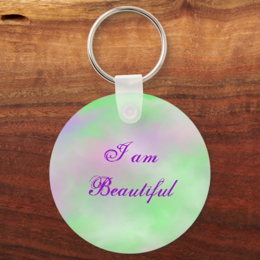 Ik ben prachtig (Soft Beauty) Sleutelhanger (Voorkant)