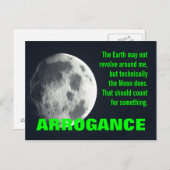 Ik ben praktisch het centrum van het universum briefkaart (Voorkant / Achterkant)