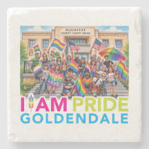 Ik ben Pride Community Stone Coaster