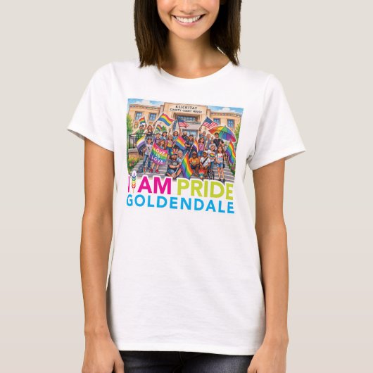 IK BEN Pride Community Vrouwen T-shirt (Voorkant)