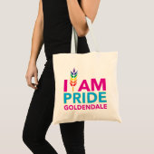 IK BEN PRIDE Goldendale Canvas tas (Voorkant (product))