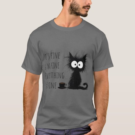 ik ben prima alles is prima t-shirt (Voorkant)