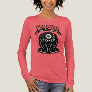 Ik ben prima het is prima alles is prima Monster Tri-Blend Shirt