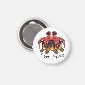 Ik Ben Prima Met Kokende Krab Magneet (Voorkant / Achterkant)