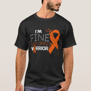 Ik ben prima RSD CRPS Warrior-bewustzijnsveer T-shirt