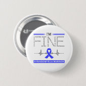 Ik ben prima Syringomyelia krijger Ronde Button 5,7 Cm (Voorkant /achterkant)