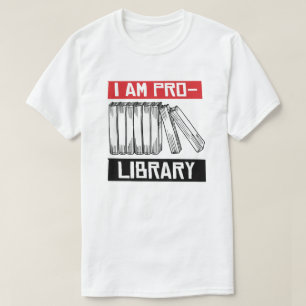Ik ben pro bibliotheek t-shirt