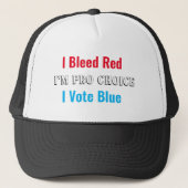 Ik ben Pro Choice I Vote Blue Trucker Pet (Voorkant)