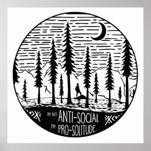 Ik ben pro-eenzaamheid poster