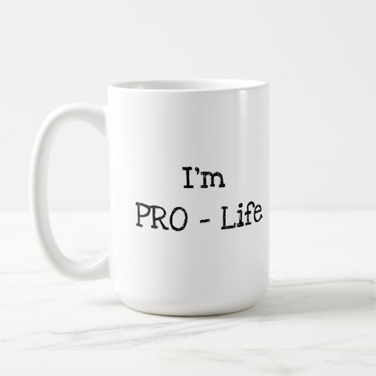 Ik ben PRO-Leven Koffiemok (Links)