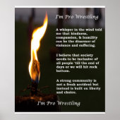Ik ben Pro Wrestling Poster (Voorkant)