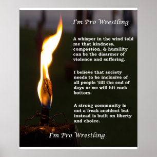 Ik ben Pro Wrestling Poster