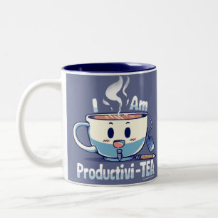 Ik ben Productivi-TEA Tweekleurige Koffiemok