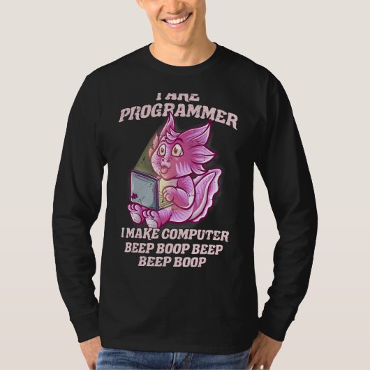 Ik ben programmeer die het Nerd Axolotl Software o T-shirt (Voorkant)