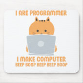 Ik ben programmeer die ik maak van Computer Beep B Muismat (Voorkant)