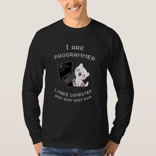 Ik ben programmeer die ik maak van computerpiepkpl t-shirt (Voorkant)