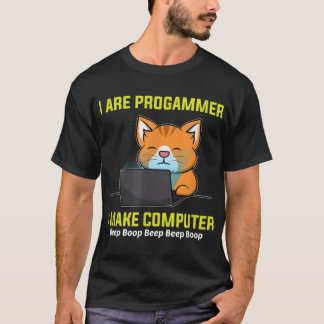 Ik ben programmeer die ik maak van computerpiepkra t-shirt