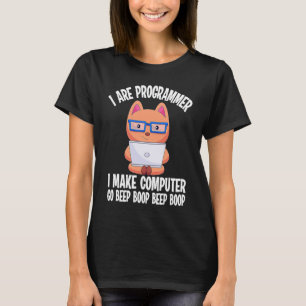 Ik ben Programmer Cat Engineer Coder Software Deve T-shirt
