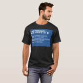 Ik Ben Programmeur — Blauwe Scherm Des Levens T-shirt (Voorkant volledig)