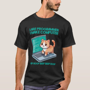 Ik Ben Programmeur Ik Maak Computer Grappige Kat C T-shirt